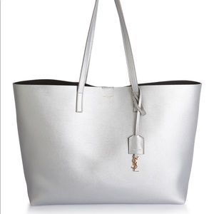 Saint Laurent silver shopper